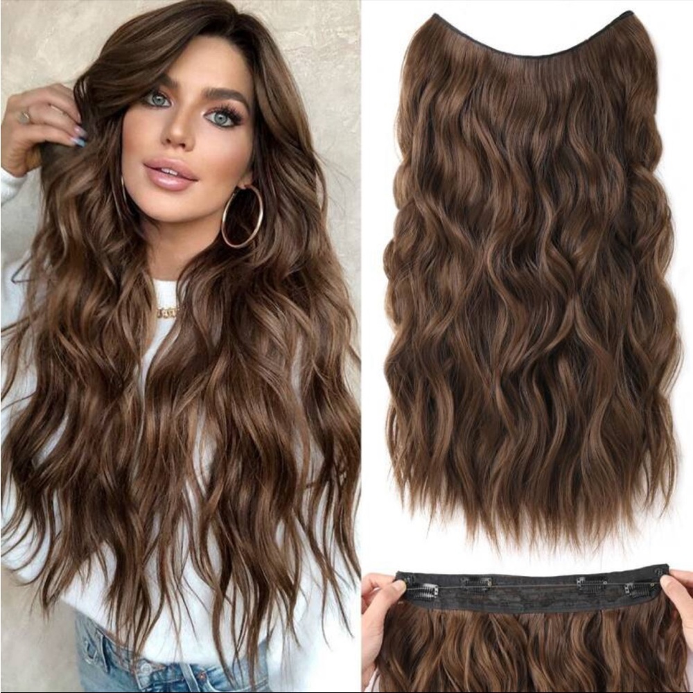 Just in 💫| Hair Extensions 20 Inch Clip in Hair Extensions Invisible Adjustable